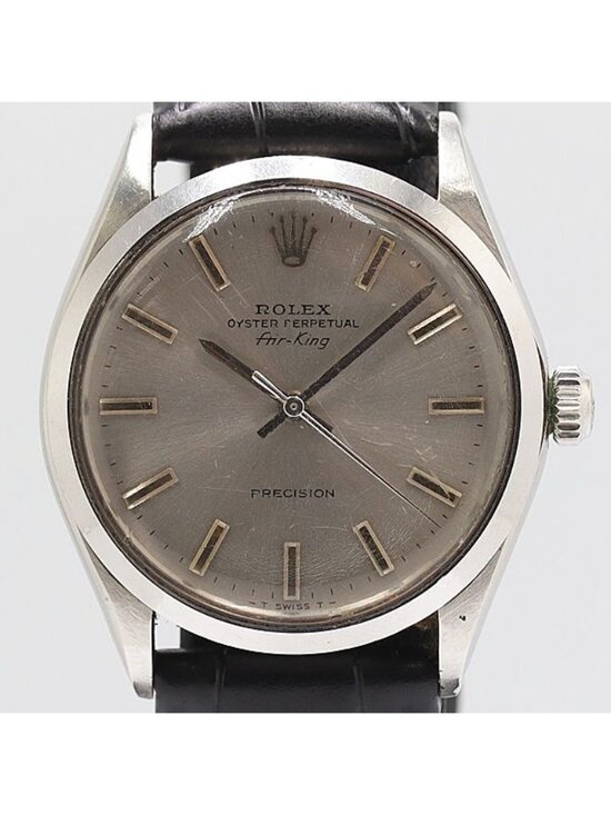 Rolex Air King Automatic Winding Silver Dial Watch